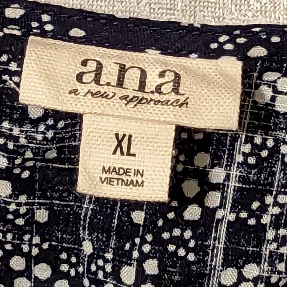 ANA Peplum V Neck Ruffle Top XL - Picture 2 of 14